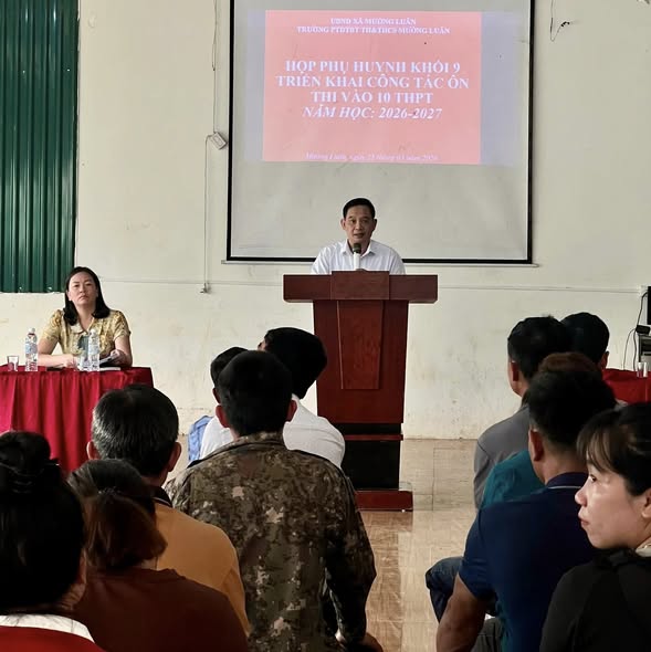 HỌP PHỤ HUYNH KHỐI 9 NĂM HỌC 2025-2026